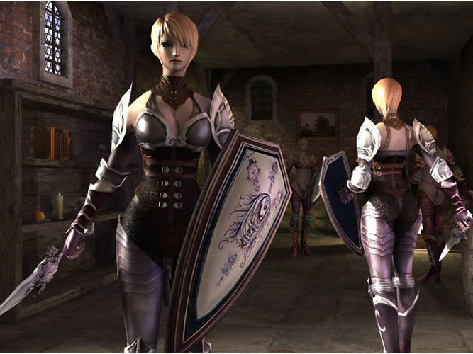 Royal Female Warrior Low-poly 3D model_9