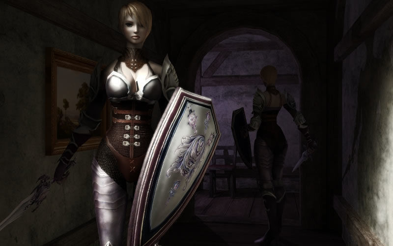 Royal Female Warrior Low-poly 3D model_10