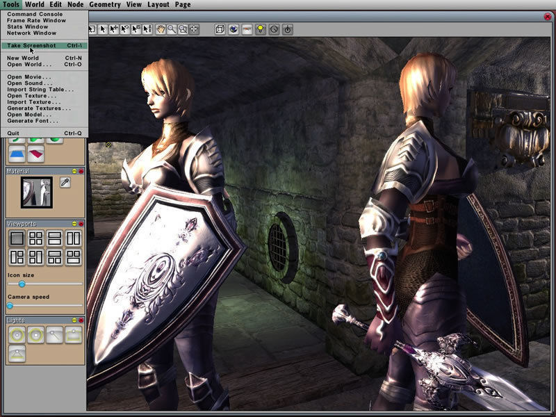 Royal Female Warrior Low-poly 3D model_7