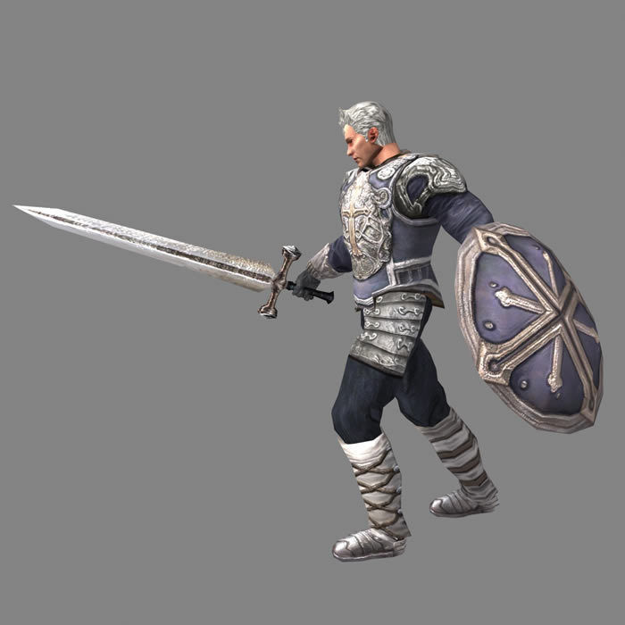 Royal Warrior Low-poly 3D model_9