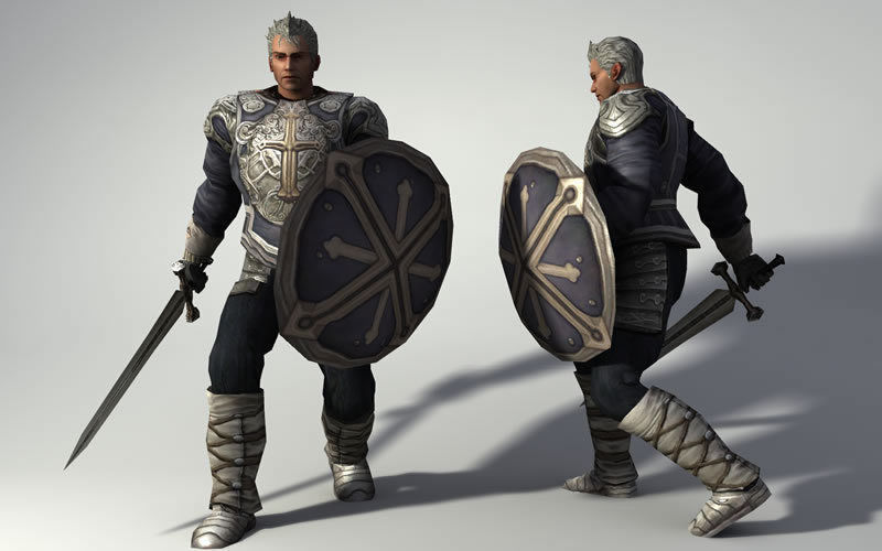 Royal Warrior Low-poly 3D model_5