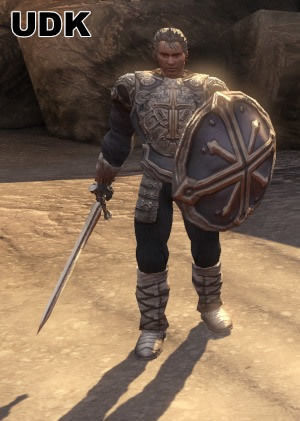 Royal Warrior Low-poly 3D model_4