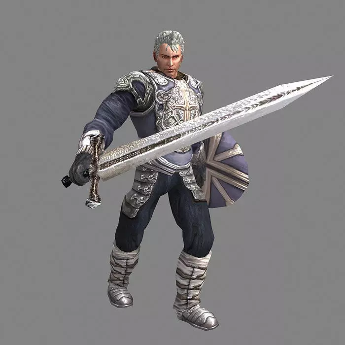 Royal Warrior Low-poly 3D model_0