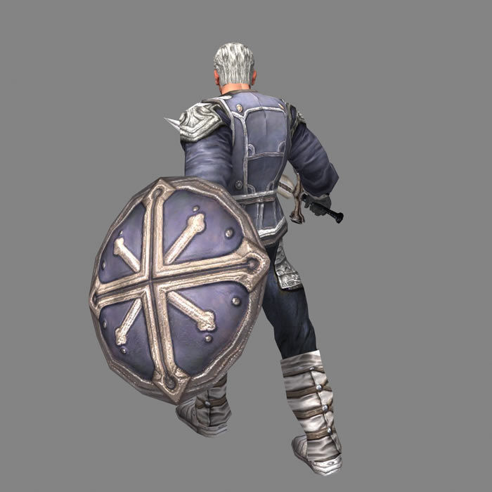 Royal Warrior Low-poly 3D model_7