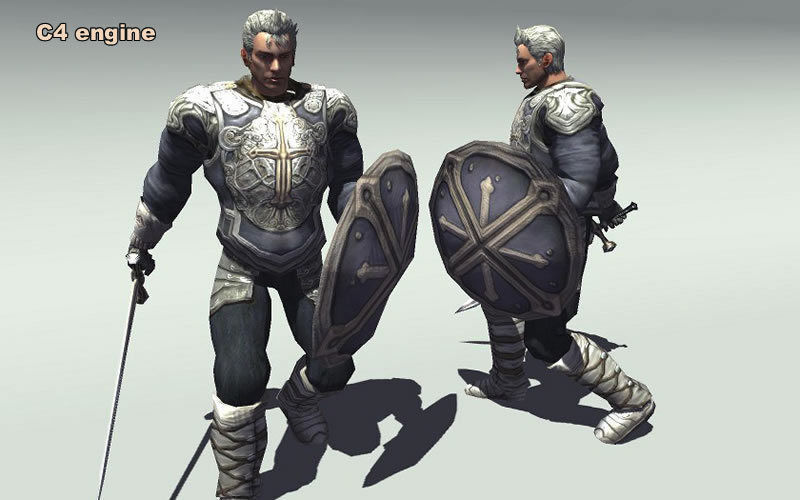 Royal Warrior Low-poly 3D model_2