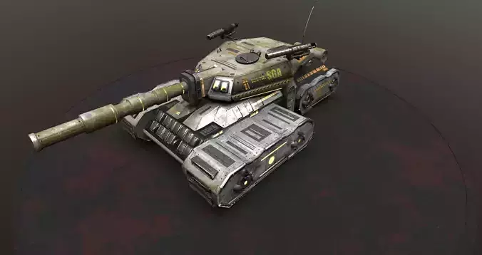 SF Tank Low-poly 3D model