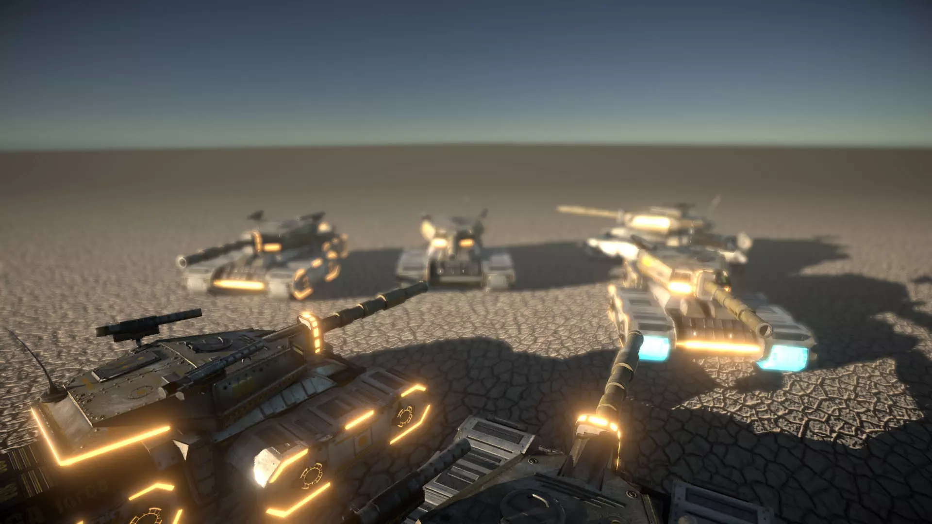 SF Tank Low-poly 3D model_1