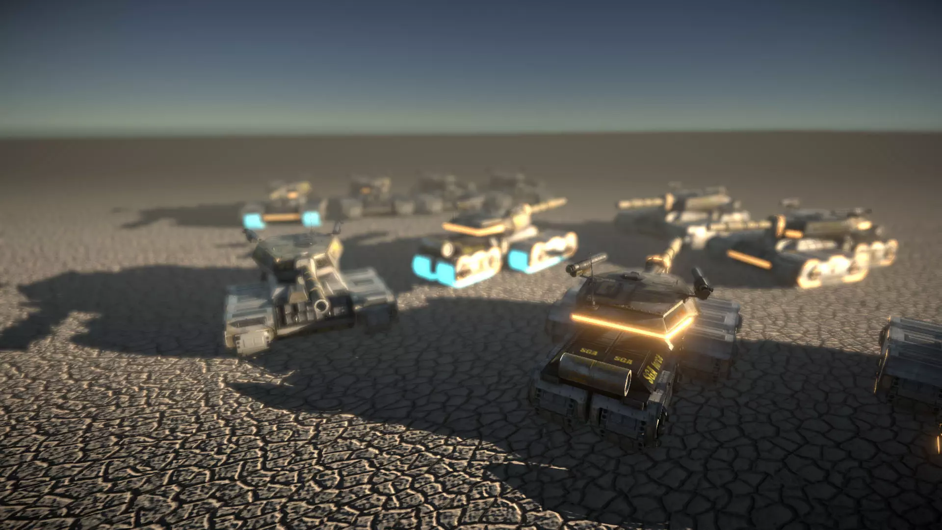 SF Tank Low-poly 3D model_4