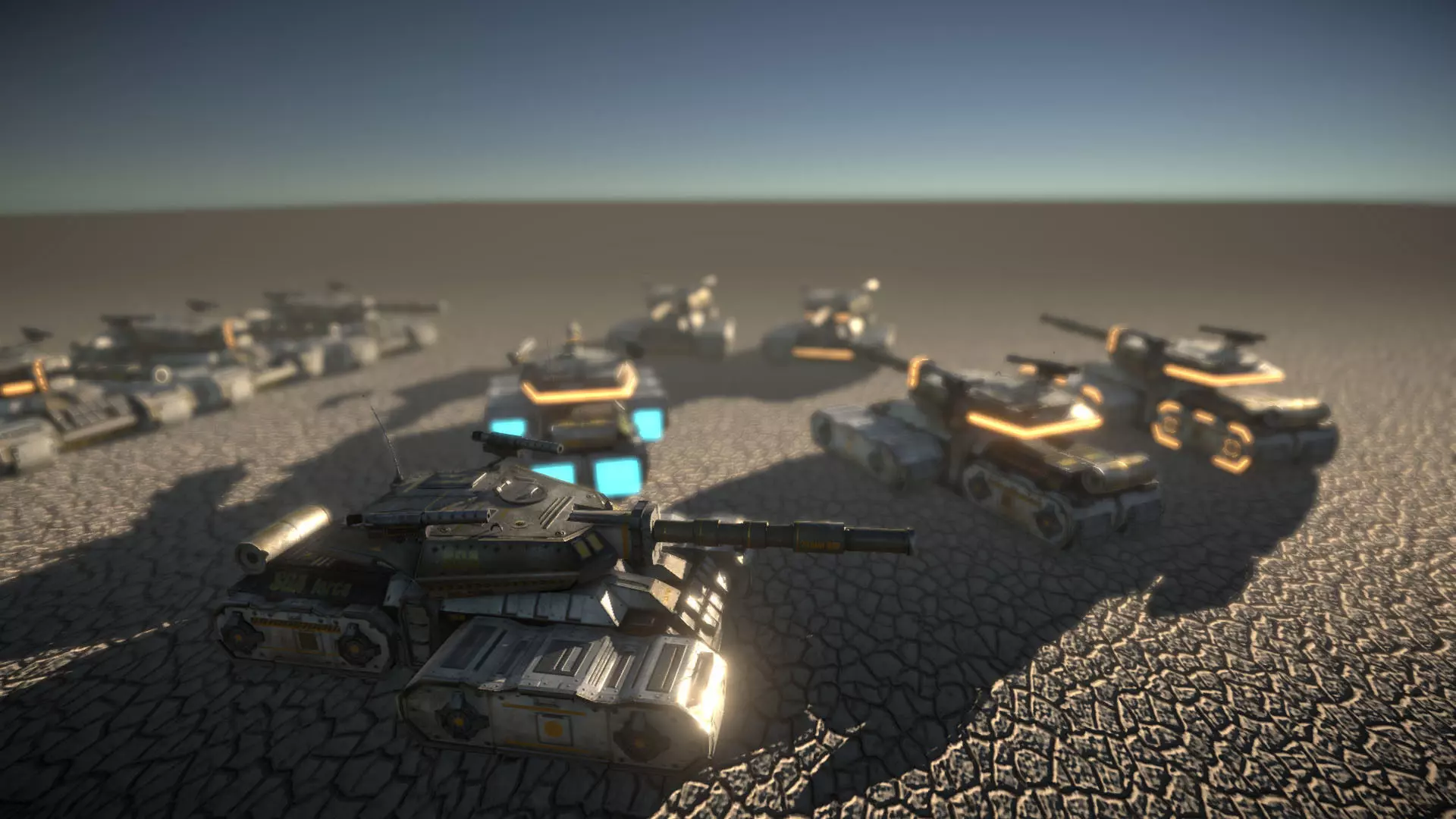 SF Tank Low-poly 3D model_14