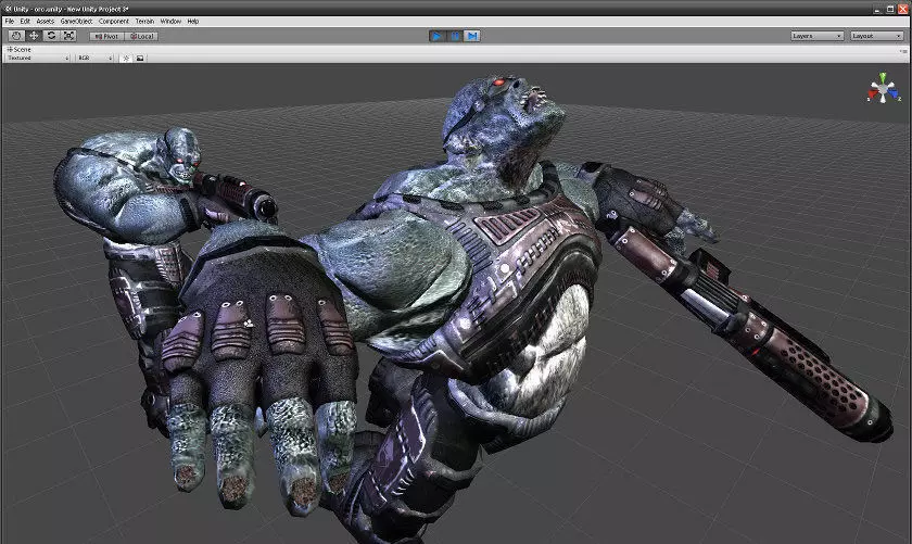 Sci-Fi ORC Low-poly 3D model_2