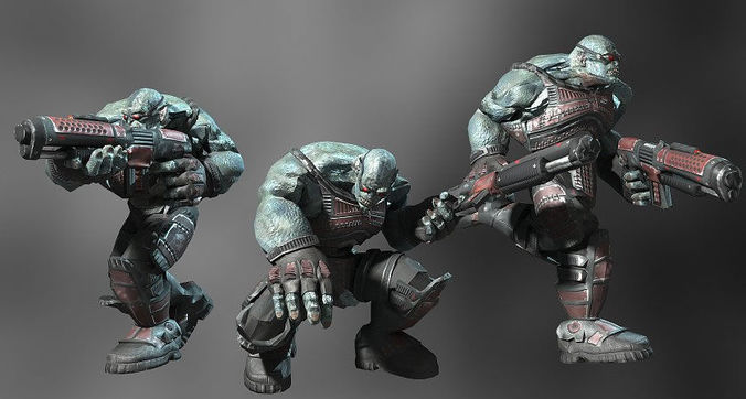 Sci-Fi ORC Low-poly 3D model