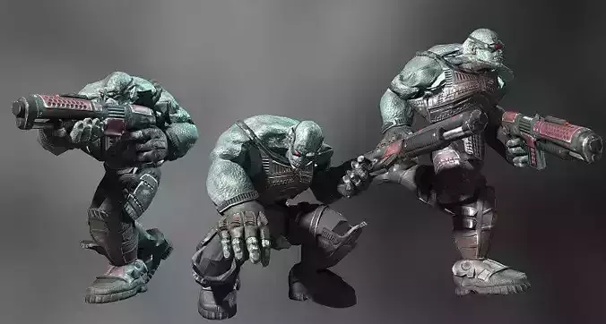 Sci-Fi ORC Low-poly 3D model