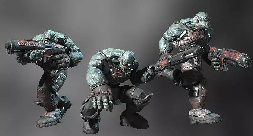 Sci-Fi ORC Low-poly 3D model_0
