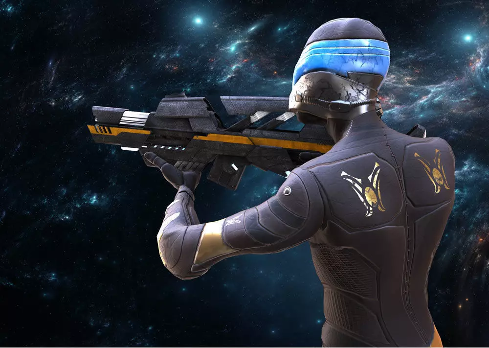 SciFi Intruder Low-poly 3D model_8