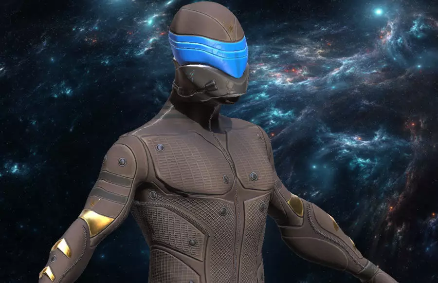 SciFi Intruder Low-poly 3D model_12