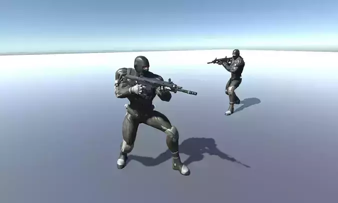 Super Soldier Low-poly 3D model