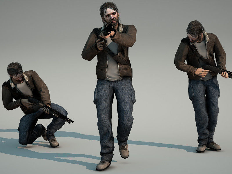 Survivor last of us Low-poly 3D model_3