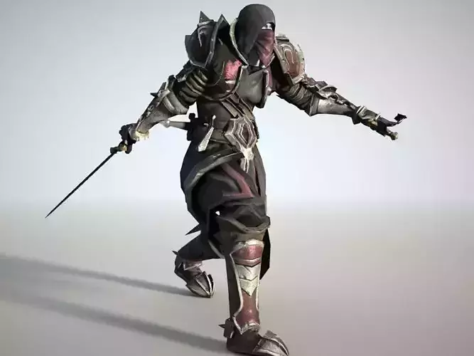 Thief 2 character in armor and holding sword
