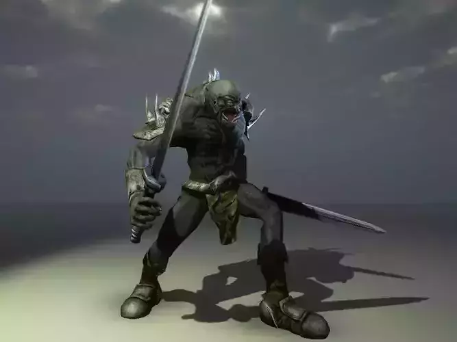 Troll 2 demon holding sword