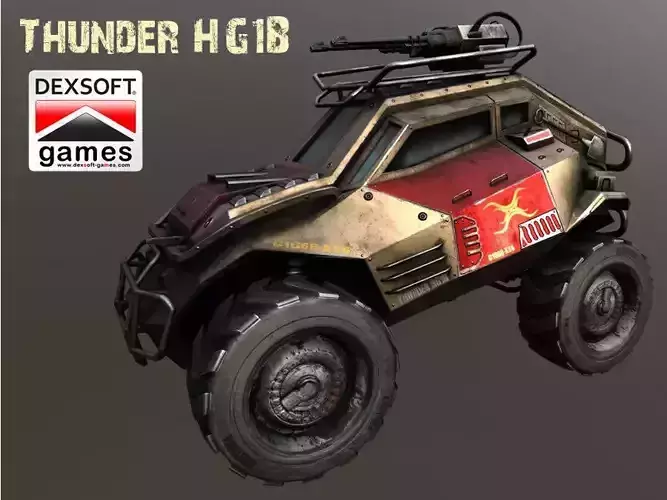 Thunder HG1B Low-poly 3D model