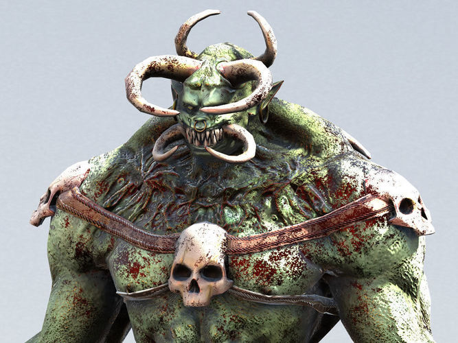 Underworld Monster Low-poly 3D model