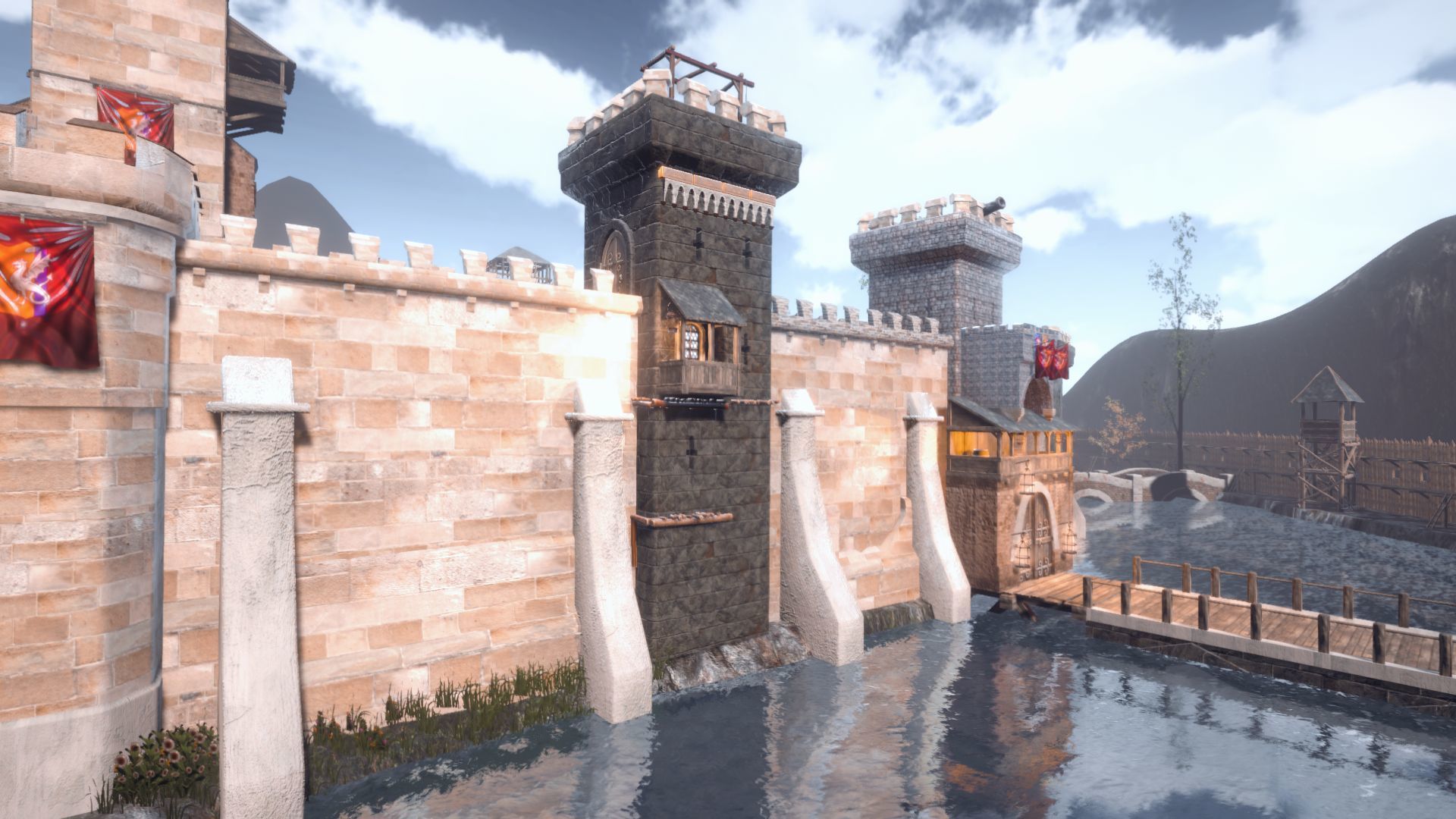 Walls and Towers Update Low-poly 3D model_8