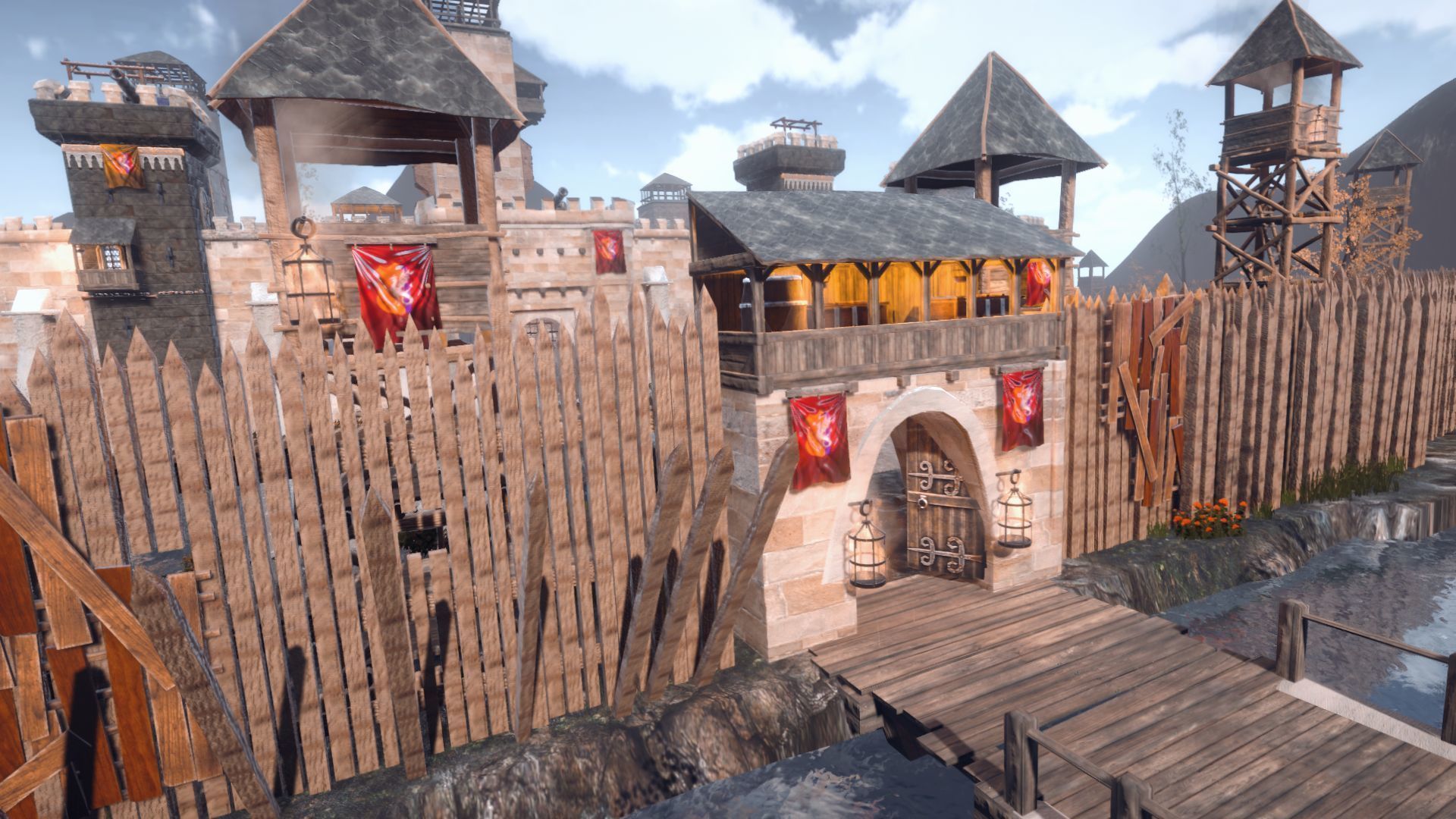 Walls and Towers Update Low-poly 3D model_4