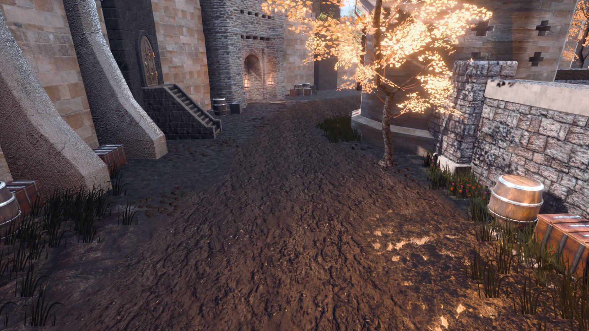 Walls and Towers Update Low-poly 3D model_13