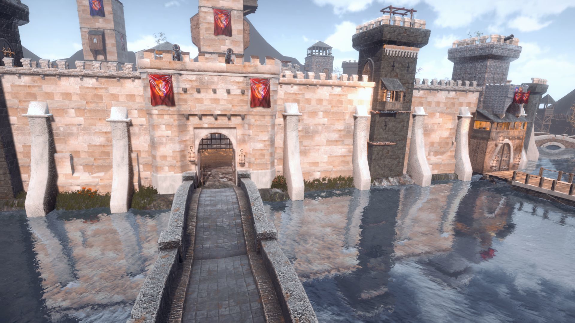 Walls and Towers Update Low-poly 3D model_6