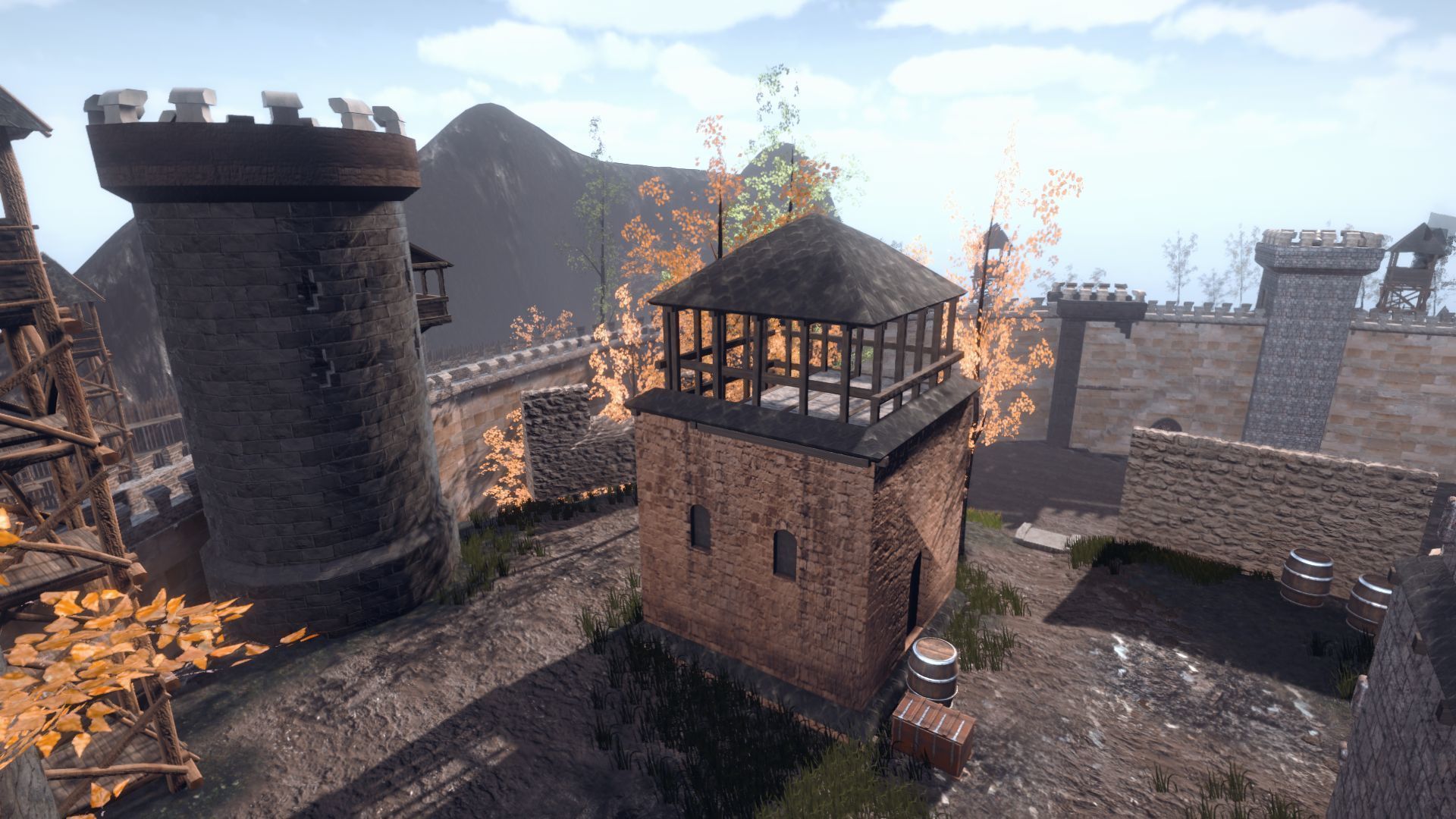 Walls and Towers Update Low-poly 3D model_21