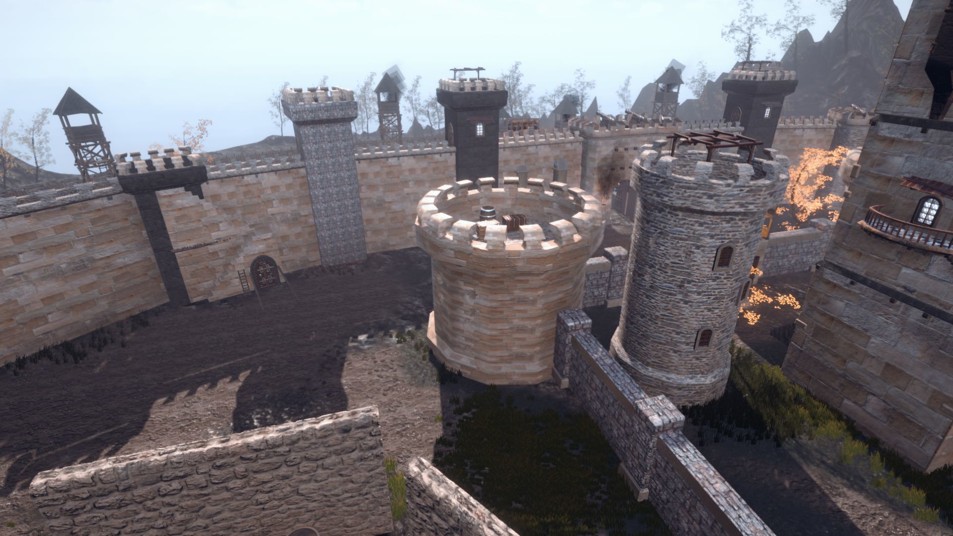 Walls and Towers Update Low-poly 3D model_22