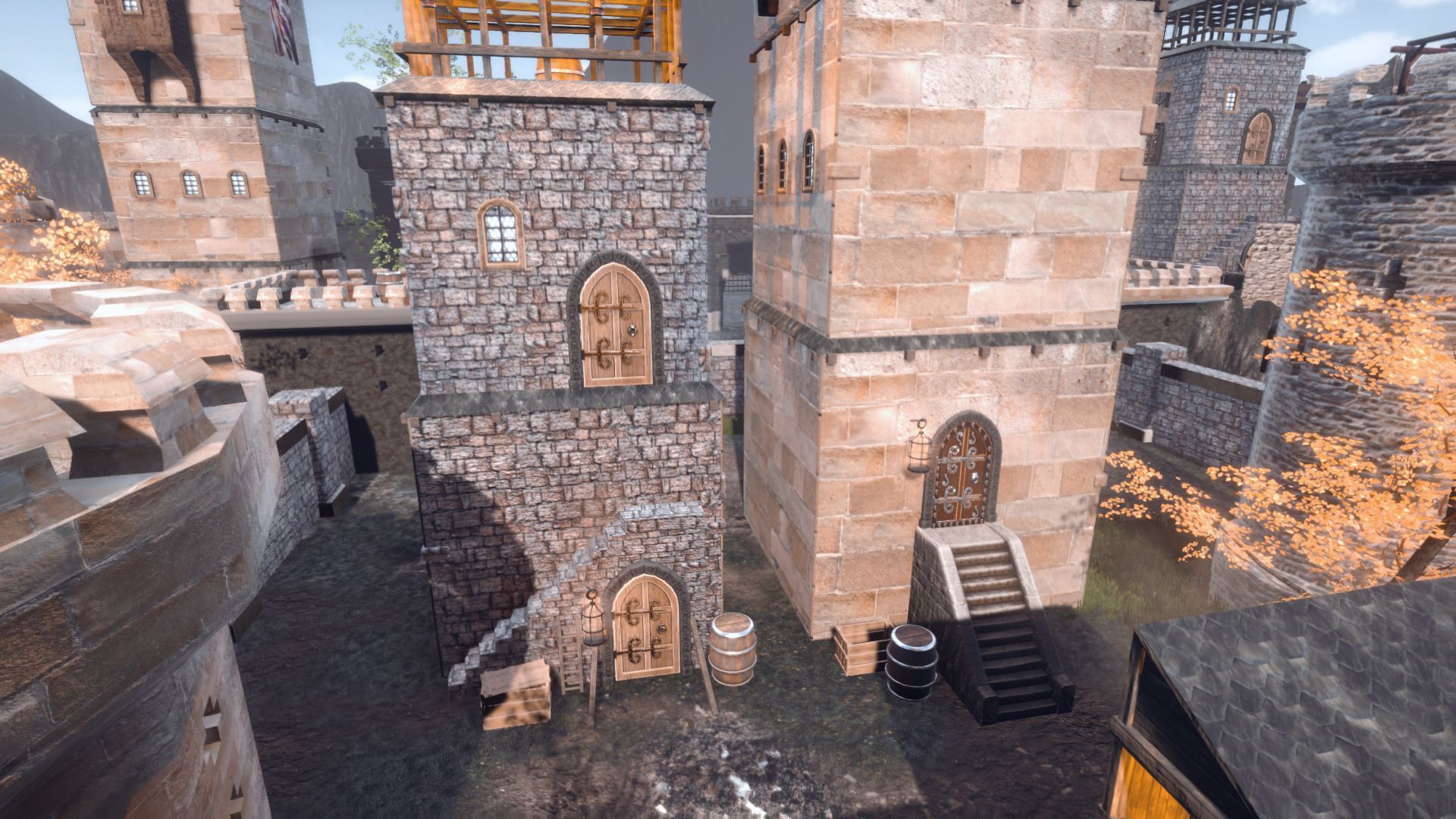 Walls and Towers Update Low-poly 3D model_16