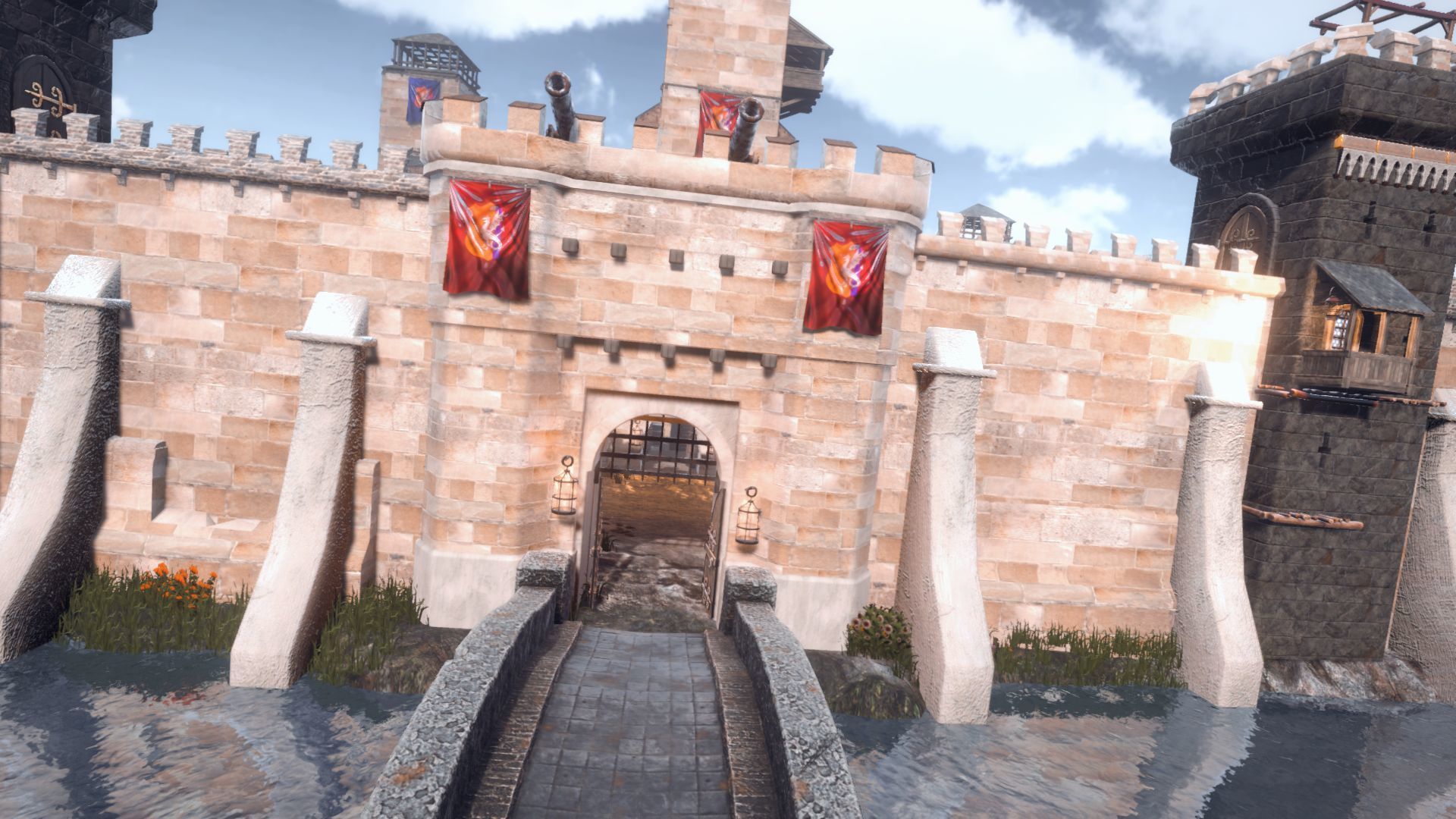 Walls and Towers Update Low-poly 3D model_7