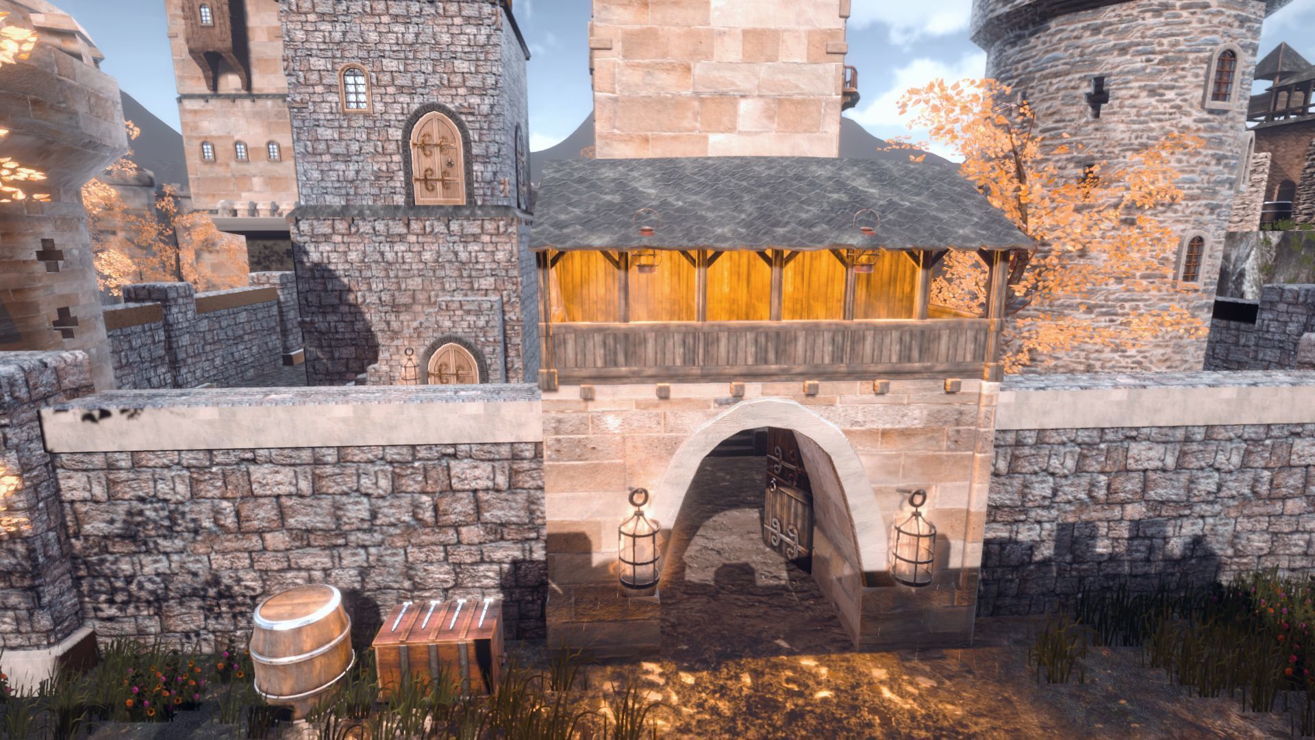 Walls and Towers Update Low-poly 3D model_17