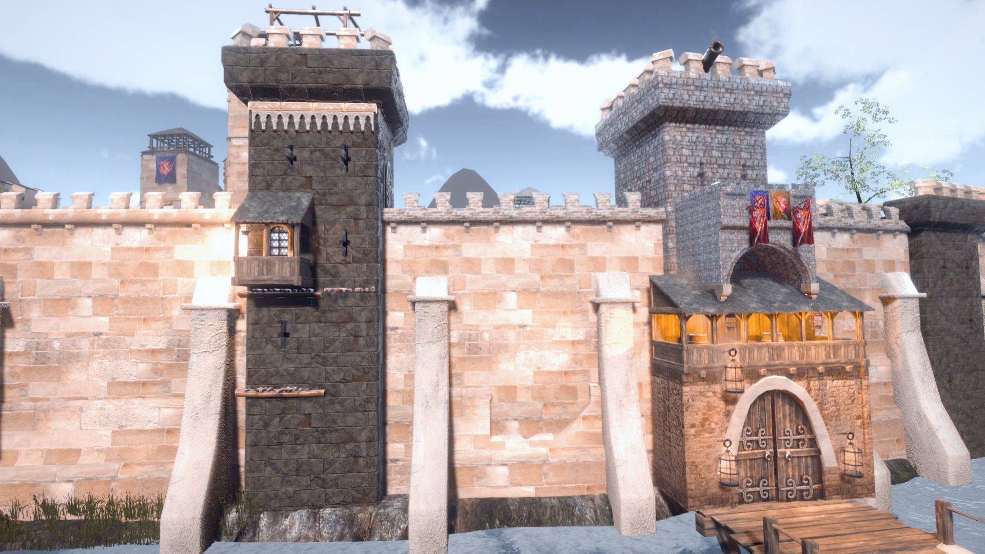 Walls and Towers Update Low-poly 3D model_9