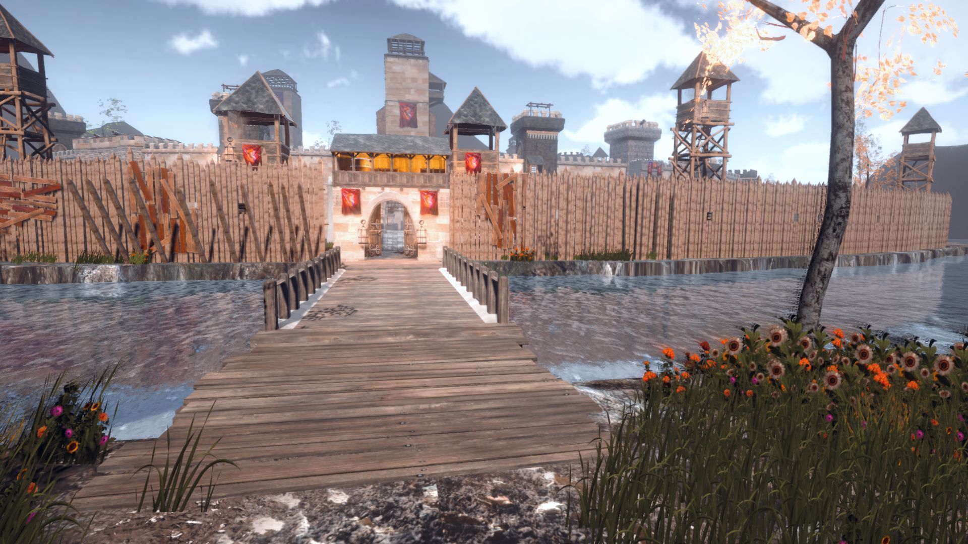 Walls and Towers Update Low-poly 3D model_2