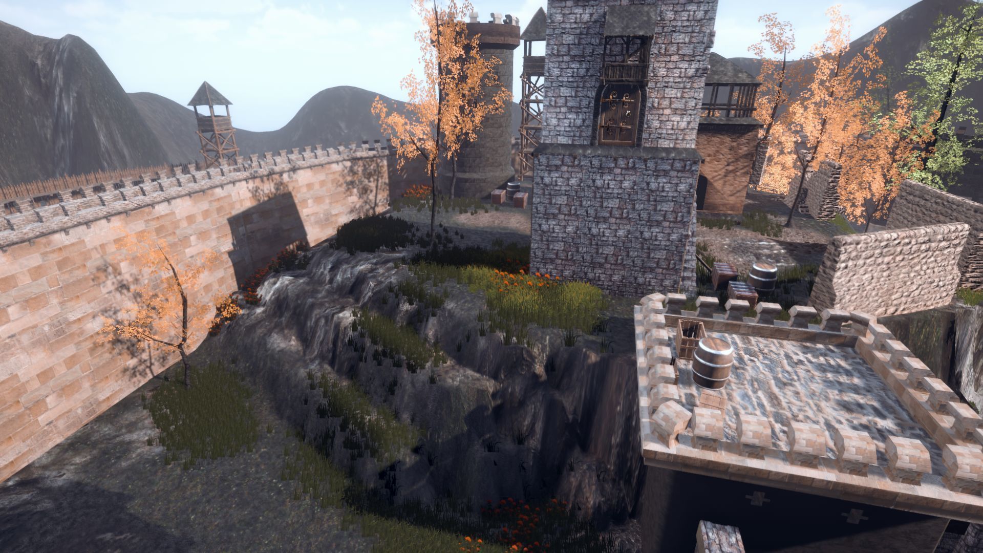 Walls and Towers Update Low-poly 3D model_19