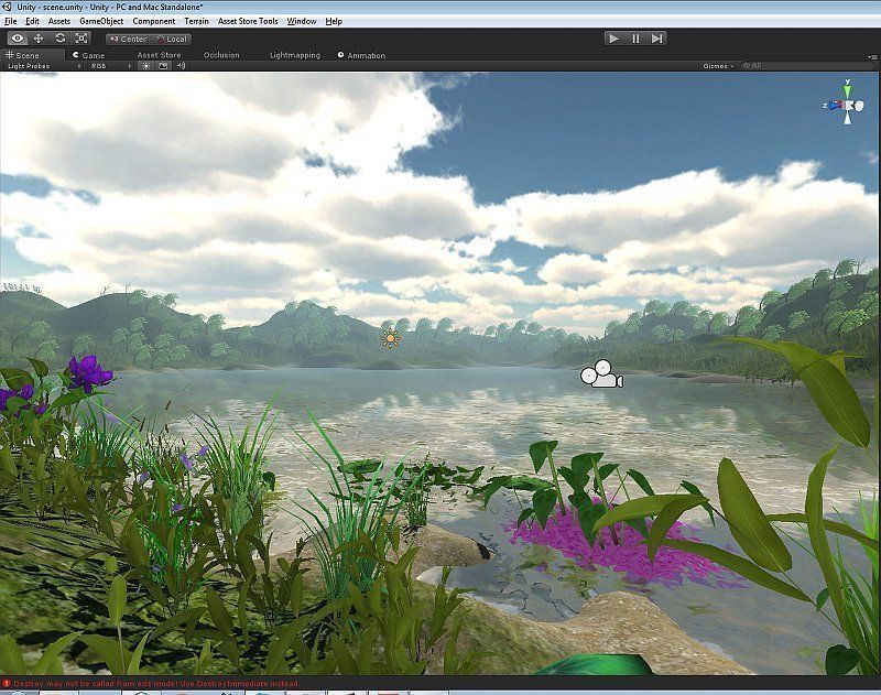 Water Plants Low-poly 3D model_1