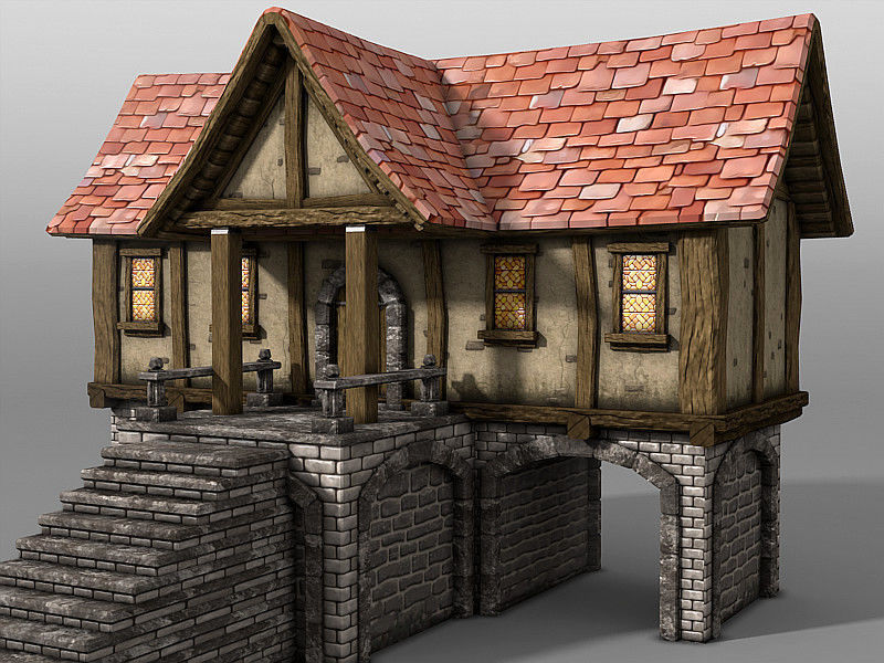 Adventure Village 2 Low-poly 3D model_9