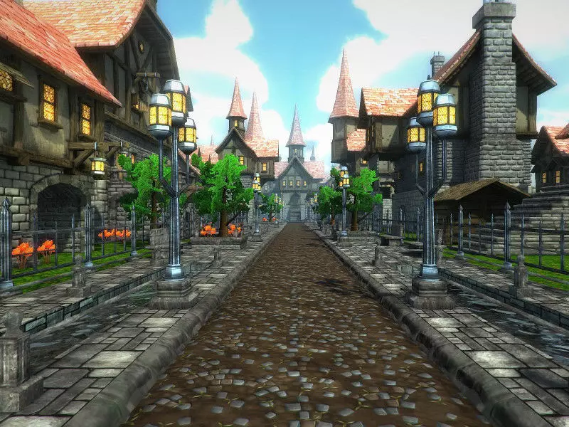 Adventure Village 2 Low-poly 3D model_0