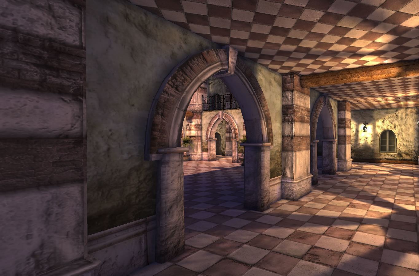 Villa Toscana Low-poly 3D model_3