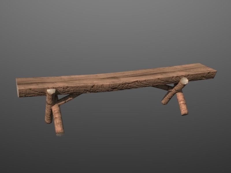 Viking Church Low-poly 3D model_9