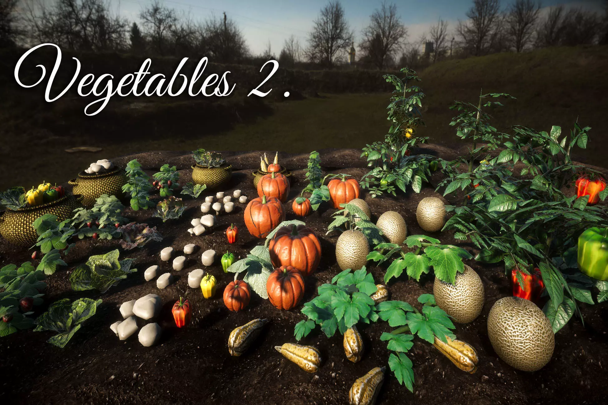 Vegetable Plants 2 Update Low-poly 3D model_0