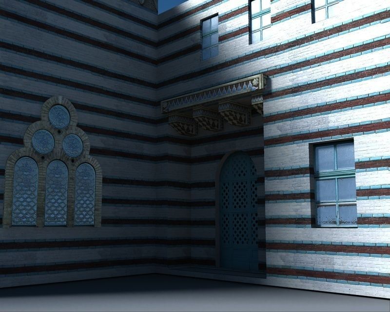 Sultan Palace Low-poly 3D model_9