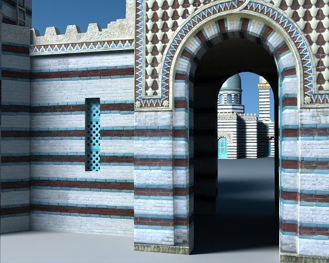Sultan Palace Low-poly 3D model_5