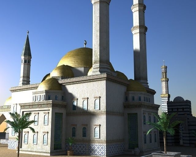 Sultan Palace Low-poly 3D model_7