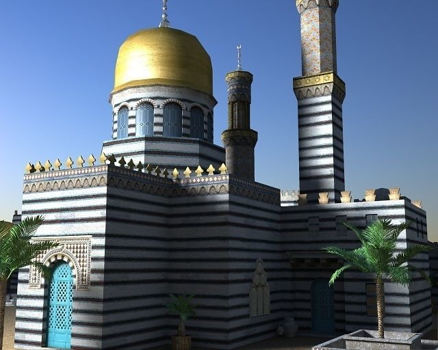 Sultan Palace Low-poly 3D model_6