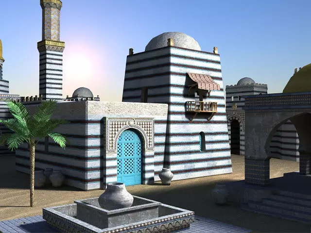 Sultan Palace Low-poly 3D model_0