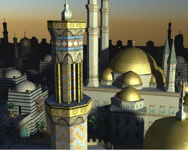 Sultan Palace Low-poly 3D model_8