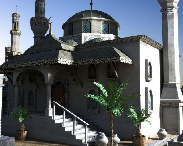 Sultan Palace Low-poly 3D model_1